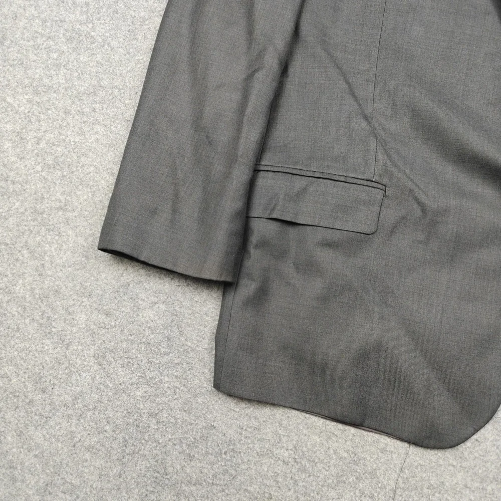 Michael Kors Suit Jacket Mens 50R Gray Polyester Two Button Classic Fit